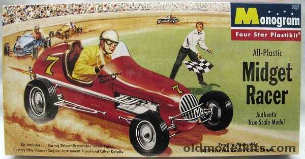 Monogram 1/24 Midget Racer - Offenhauser, P1-98 plastic model kit